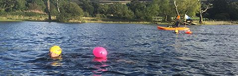 Swimmers in Ullswater